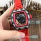 Swiss Replica Richard Mille RM 055 Bubba Watson Forged Carbon Watch With Red Rubber 42mm (2)_th.jpg